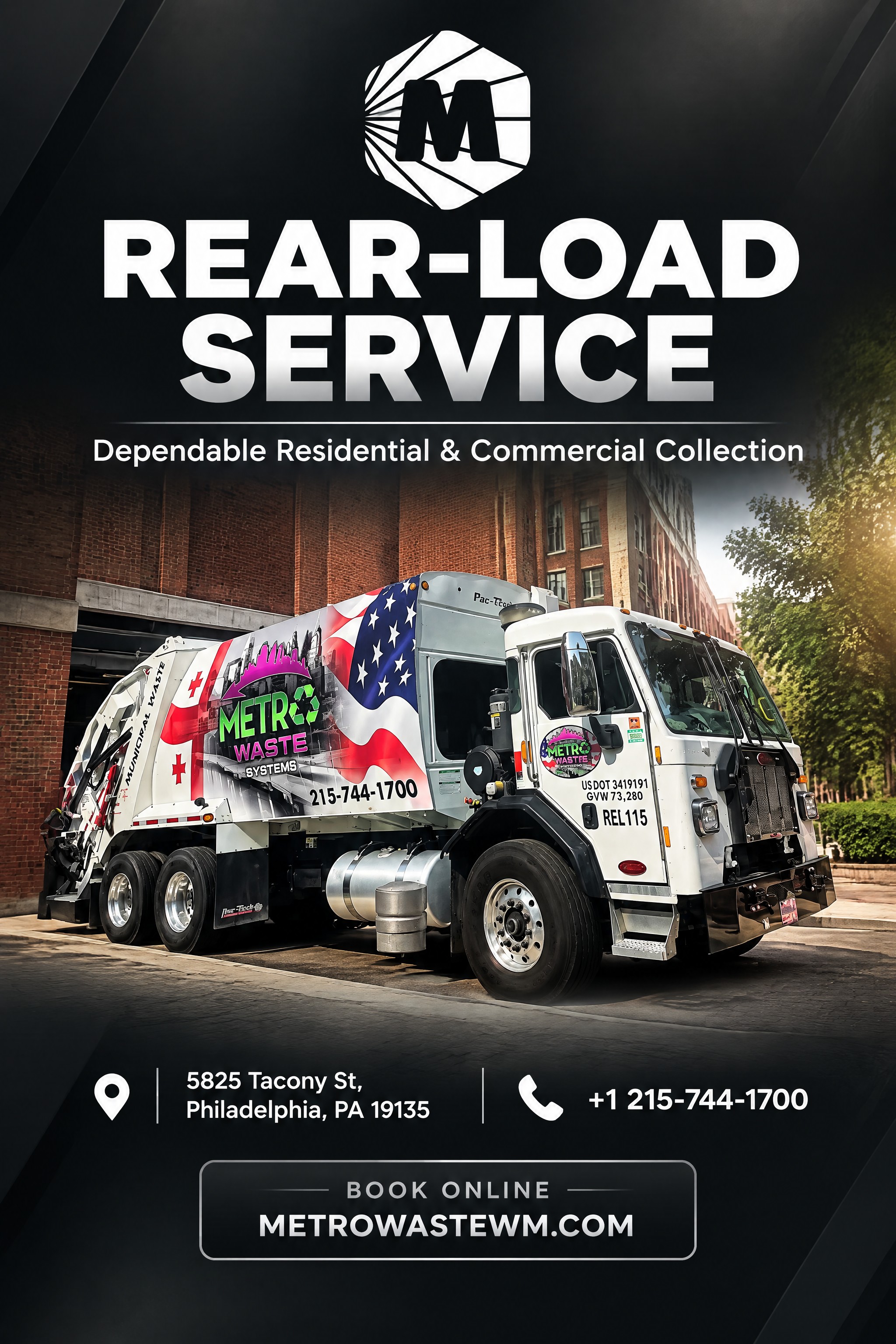 Rear-Load Service — dependable residential and commercial collection
